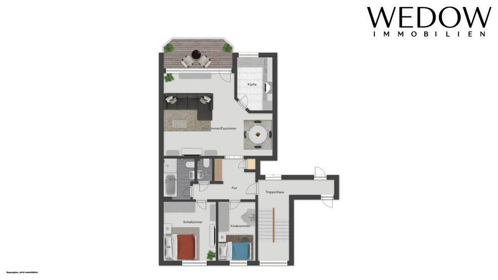 Herzogenrath - Licht. Raum. Lebensqualität. 3-Zimmer-Wohnung mit Balkon & Tiefgarage - Etagenwohnung Herzogenrath Herzogenrath | Angebot:26933136
