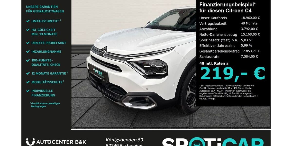 Citroen C4 22.796 km 18.960 &euro; Eschweiler 52249