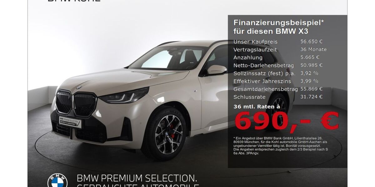 BMW X3 9.603 km 56.650 &euro; Aachen 52078
