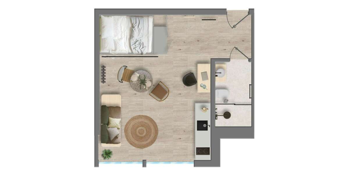Zimmer Aachen Burtscheid - 1 Zimmer, 1.310&euro; | Angebot:25527590