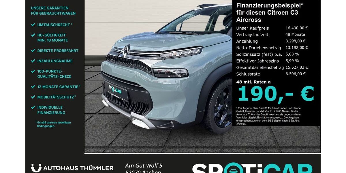 Citroen C3 Aircross 20.982 km 16.490 &euro; Aachen 52070