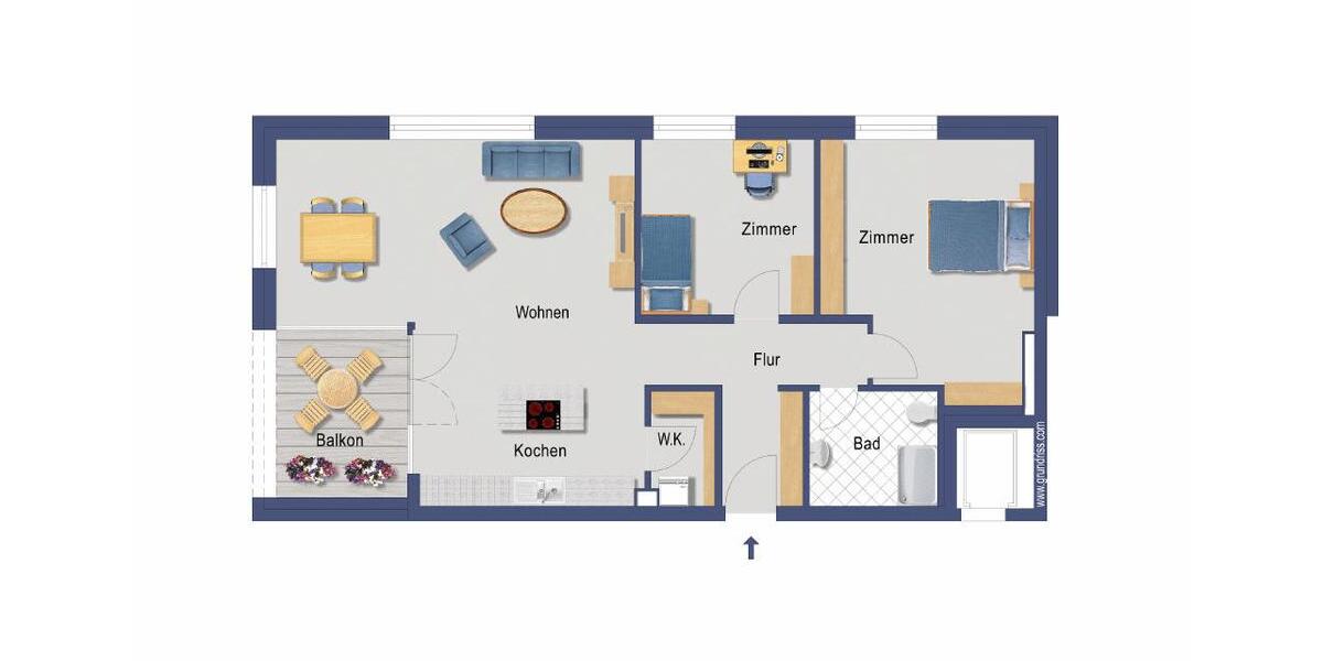 Etagenwohnung Erftstadt - 3 Zimmer, 96 m&sup2;, 1.350&euro; | Angebot:25349465