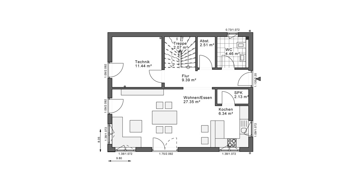Einfamilienhaus Alsdorf Kellersberg - 3 Zimmer, 132 m&sup2;, 379.800&euro; | Angebot:25675519
