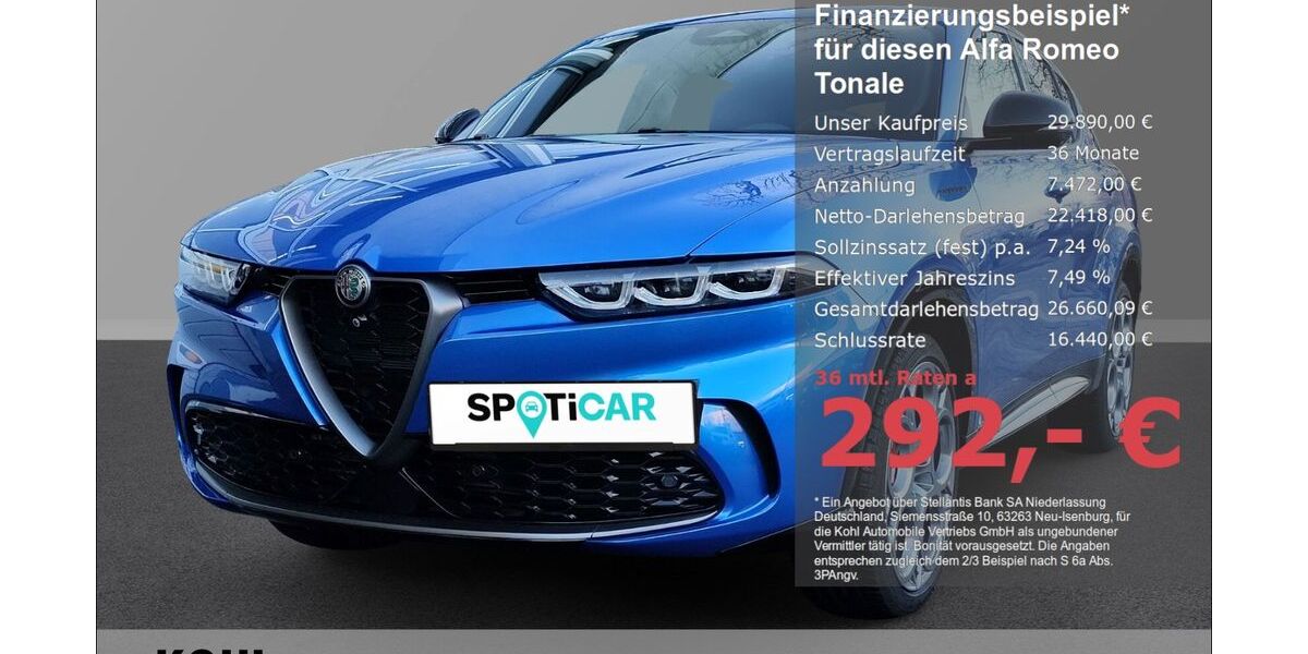 Alfa Romeo Tonale 25.200 km 29.890 &euro; Aachen 52078