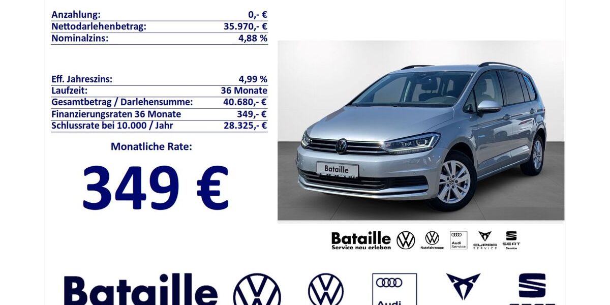 VW Touran 18.233 km 35.970 &euro; Jülich 52428