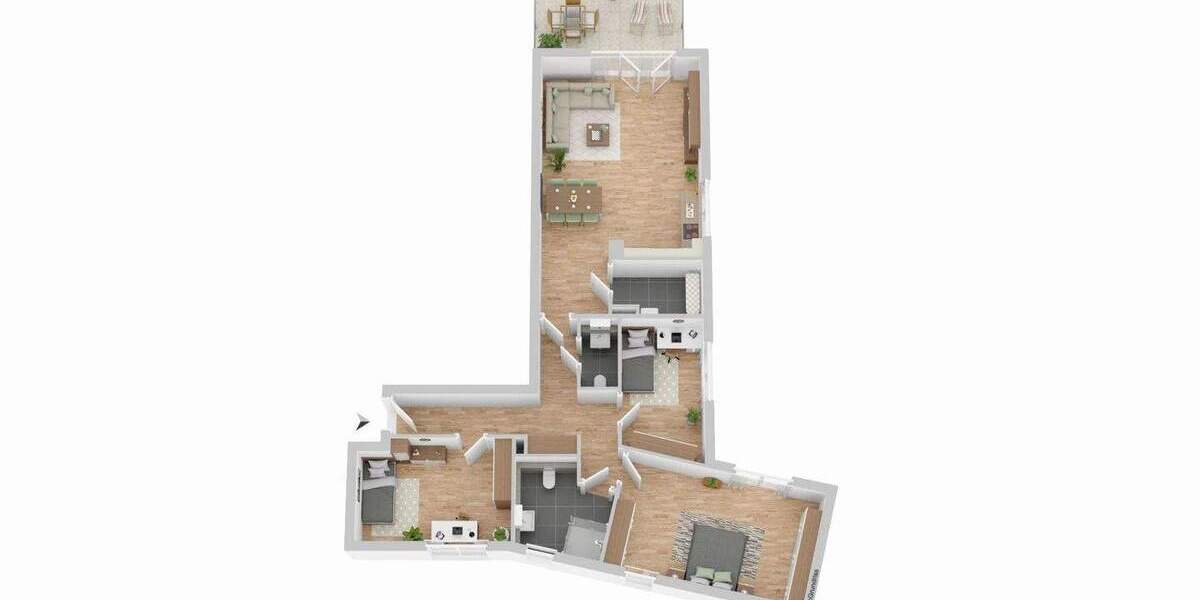 Etagenwohnung Übach-Palenberg Übach - 4 Zimmer, 124 m&sup2;, 499.000&euro; | Angebot:25735391