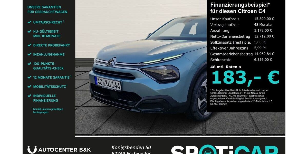 Citroen C4 25.000 km 13.990 &euro; Eschweiler 52249