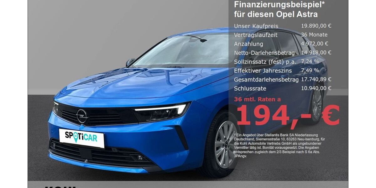 Opel Astra 16.400 km 19.890 &euro; Aachen 52078
