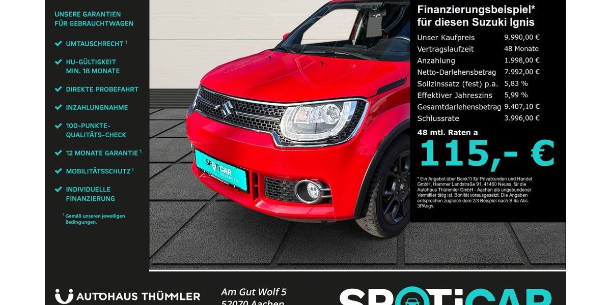 Suzuki Ignis 94.460 km 9.890 &euro; Aachen 52070