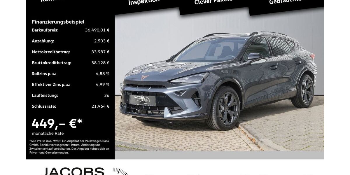 Cupra Formentor 8.120 km 35.750 &euro; Düren 52351