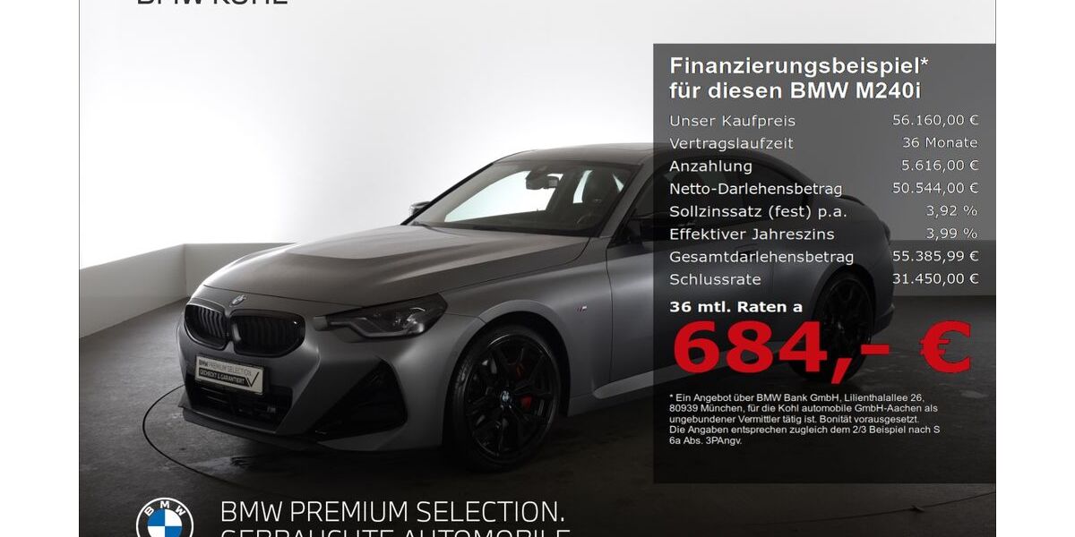 BMW M240i 13.227 km 56.160 &euro; Aachen 52078