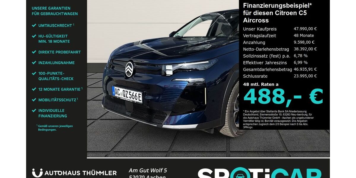 Citroen C5 Aircross 4.999 km 47.990 &euro; Aachen 52070
