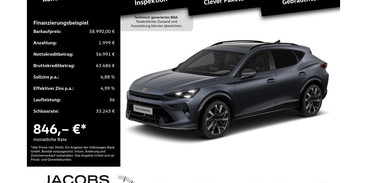 Cupra Formentor 3.333 km 58.990 &euro; Düren 52351