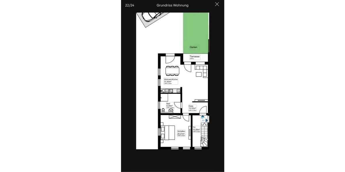Etagenwohnung Aldenhoven - 2 Zimmer, 75 m&sup2;, 1.210&euro; | Angebot:26635300