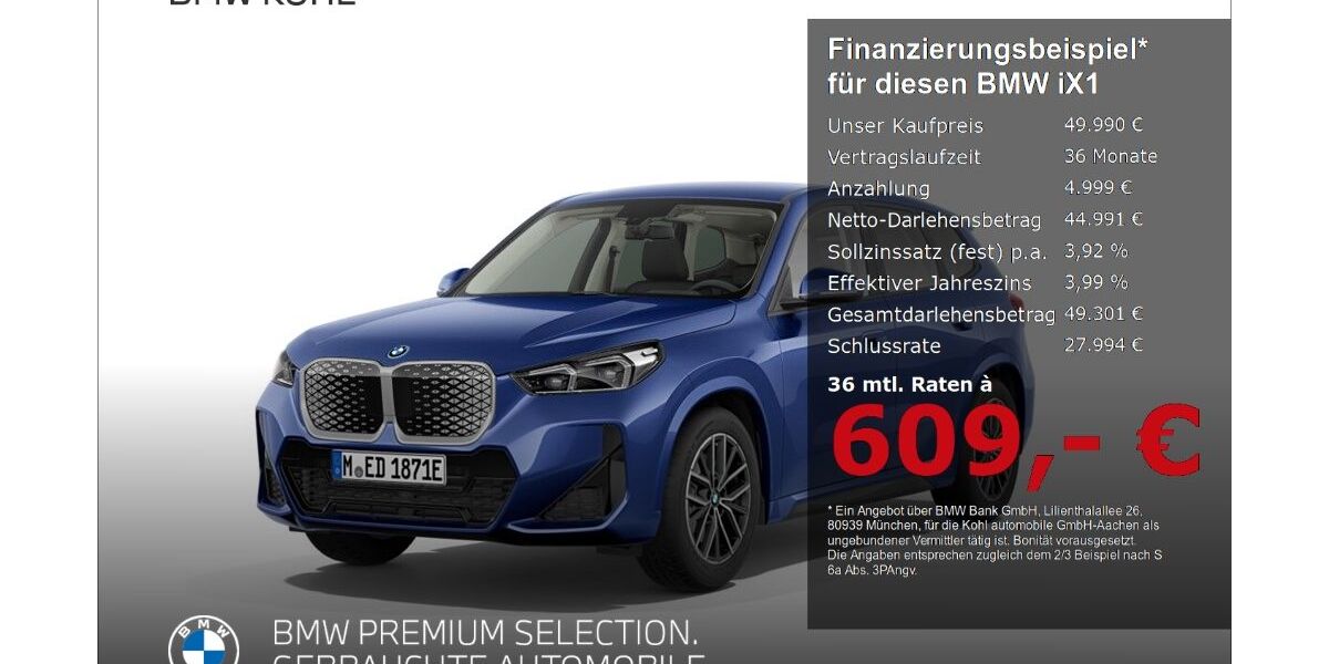 BMW iX1 20.662 km 49.990 &euro; Aachen 52078