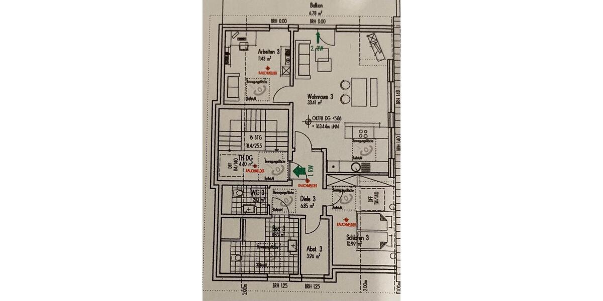 Dachgeschoßwohnung Vettweiß - 3 Zimmer, 84 m&sup2;, 1.086&euro; | Angebot:26609174