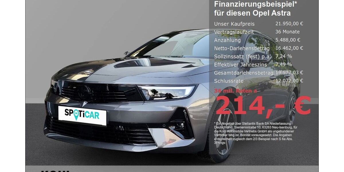 Opel Astra 34.950 km 21.950 &euro; Aachen 52078