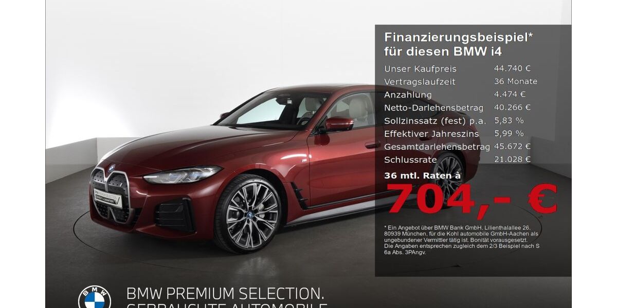 BMW i4 21.853 km 44.740 &euro; Aachen 52078