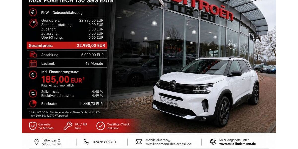 Citroen C5 7.660 km 22.990 &euro; Düren 52353