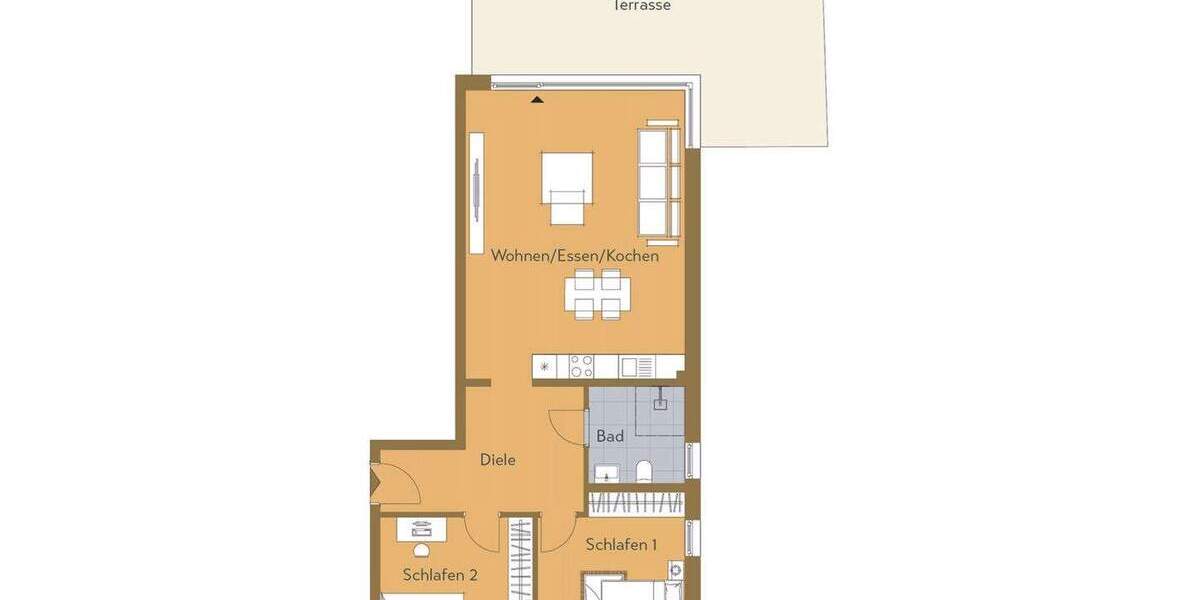 Etagenwohnung Aachen Richterich - 3 Zimmer, 94 m&sup2;, 569.000&euro; | Angebot:25733959