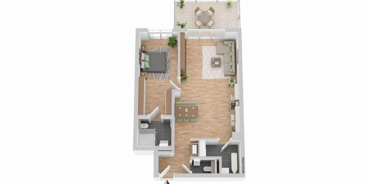 Etagenwohnung Übach-Palenberg Übach - 2 Zimmer, 85 m&sup2;, 359.000&euro; | Angebot:25735397