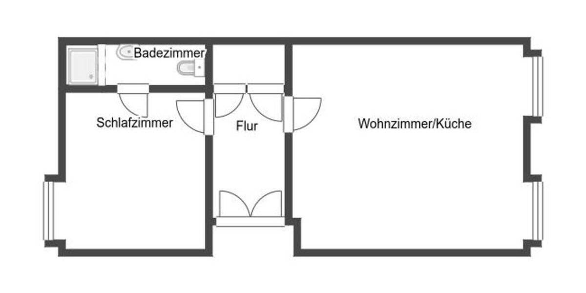 Etagenwohnung Aachen Aachen-Mitte - 2 Zimmer, 47 m&sup2;, 125.000&euro; | Angebot:26584830