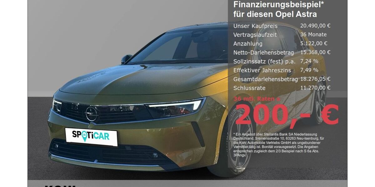 Opel Astra 32.500 km 20.490 &euro; Aachen 52078