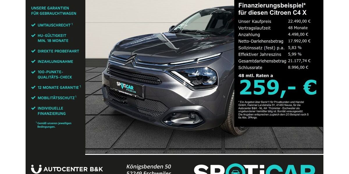 Citroen C4 X 22.400 km 22.490 &euro; Eschweiler 52249