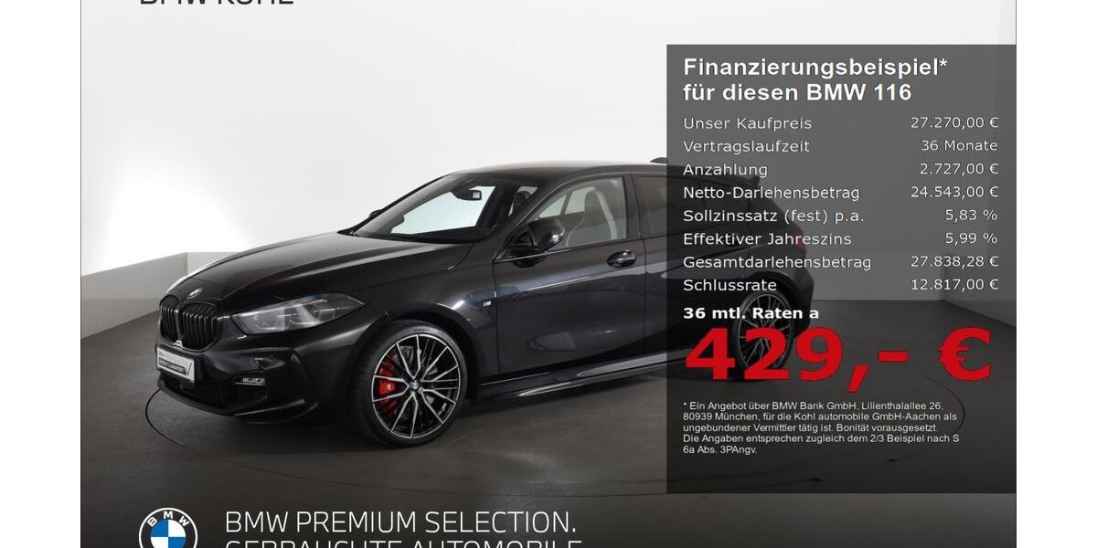 BMW 116 17.840 km 27.270 &euro; Aachen 52078
