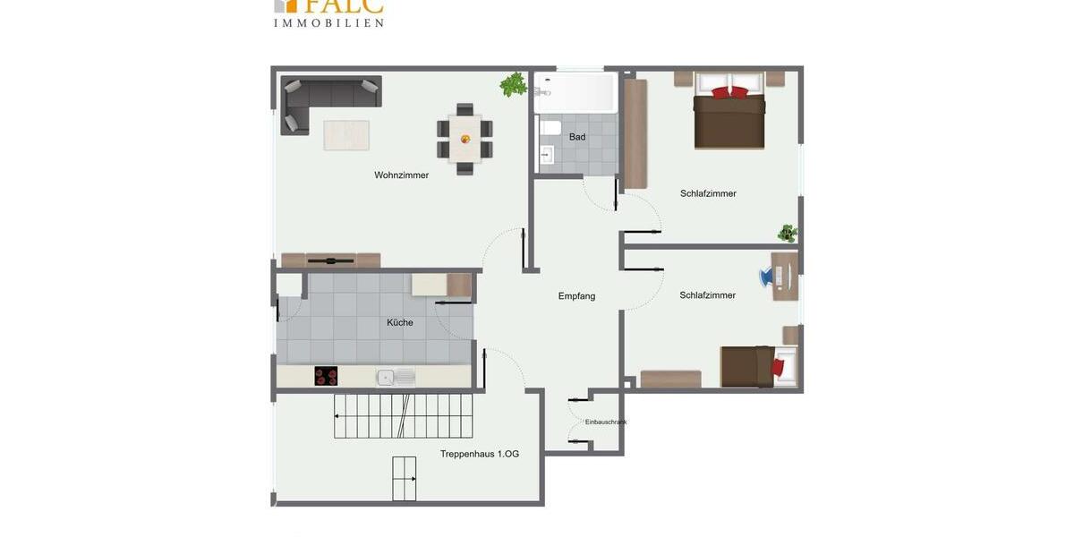 Etagenwohnung Aachen Aachen-Mitte - 3 Zimmer, 80 m&sup2;, 825&euro; | Angebot:25444603