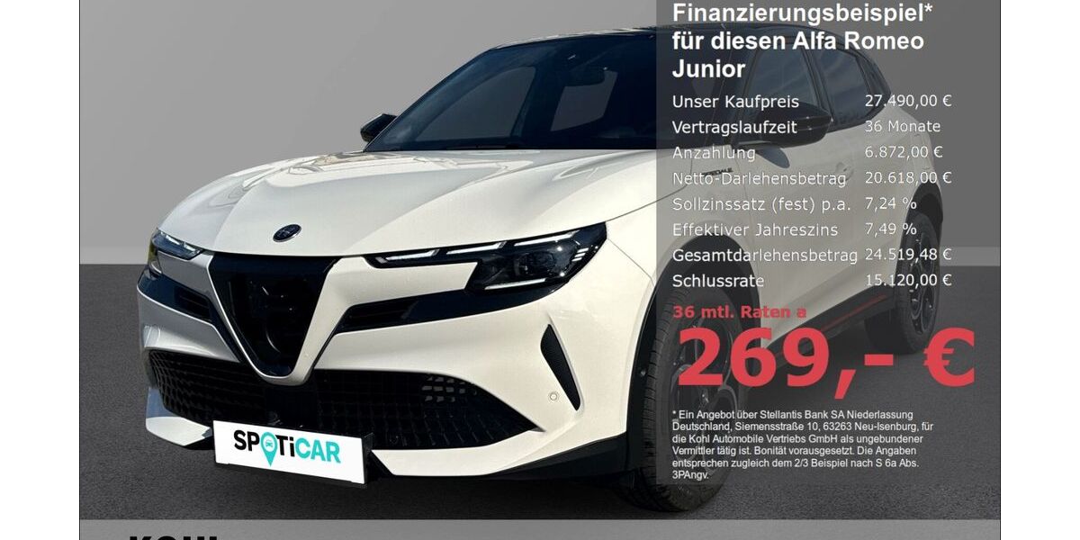 Alfa Romeo Junior 8.400 km 27.490 &euro; Aachen 52078