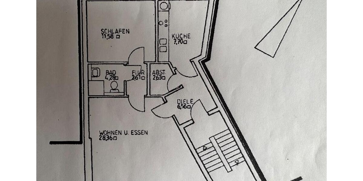 Dachgeschoßwohnung Baesweiler - 2 Zimmer, 64 m&sup2;, 690&euro; | Angebot:25238996