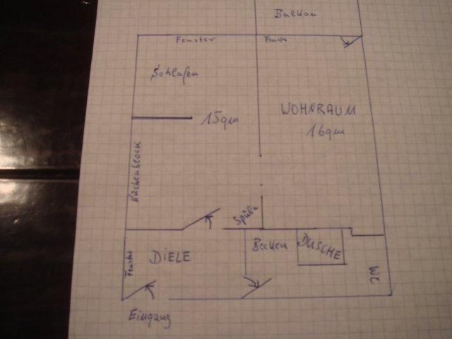 Etagenwohnung Aachen Aachen-Mitte - 1.5 Zimmer, 45 m&sup2;, 575&euro; | Angebot:26372669