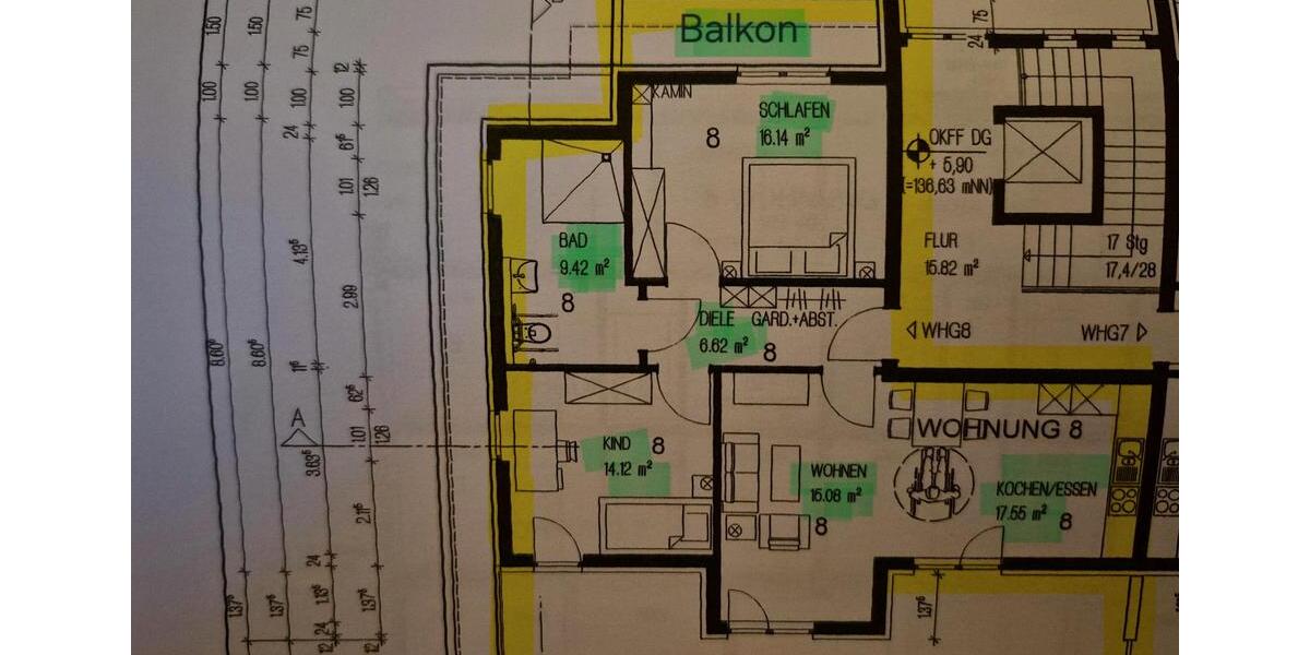 Dachgeschoßwohnung Düren - 3 Zimmer, 91 m&sup2;, 359.000&euro; | Angebot:25368998