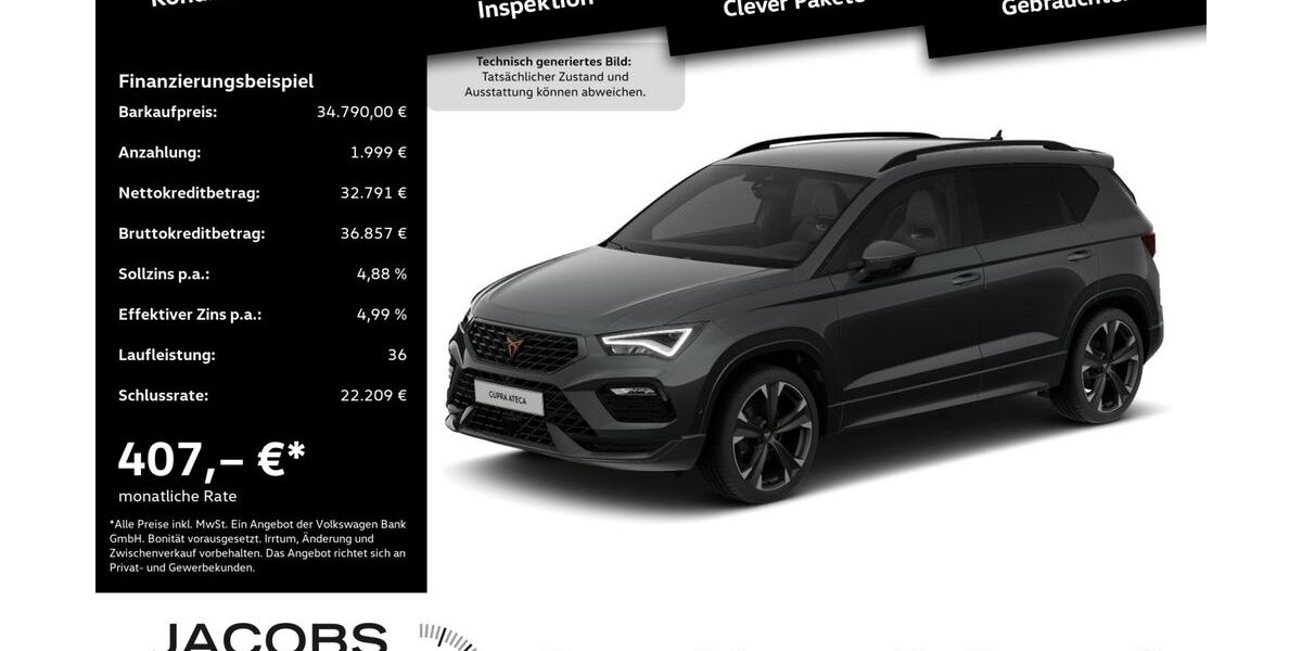 Cupra Ateca 1.111 km 34.590 &euro; Düren 52351