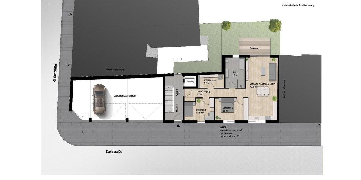 Erdgeschoßwohnung Mechernich - 1 Zimmer, 100 m&sup2;, 1.490&euro; | Angebot:25448212