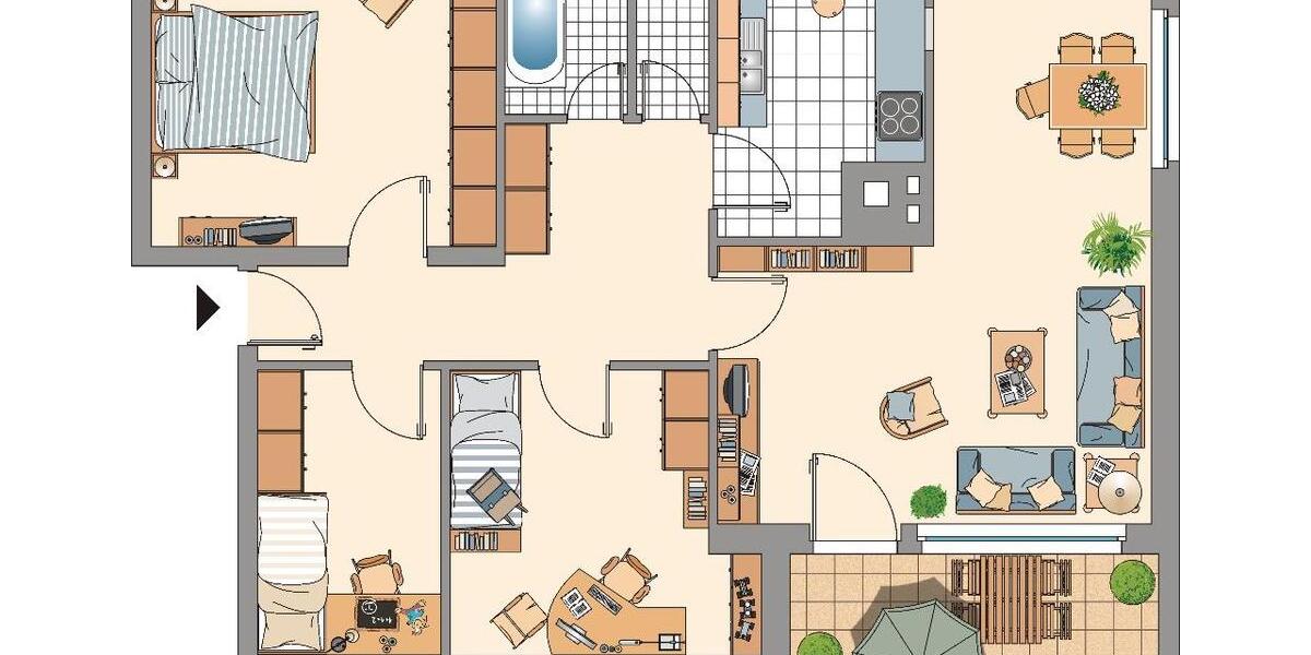 Etagenwohnung Stolberg (Rheinland) - 4 Zimmer, 82 m&sup2;, 619&euro; | Angebot:25906417