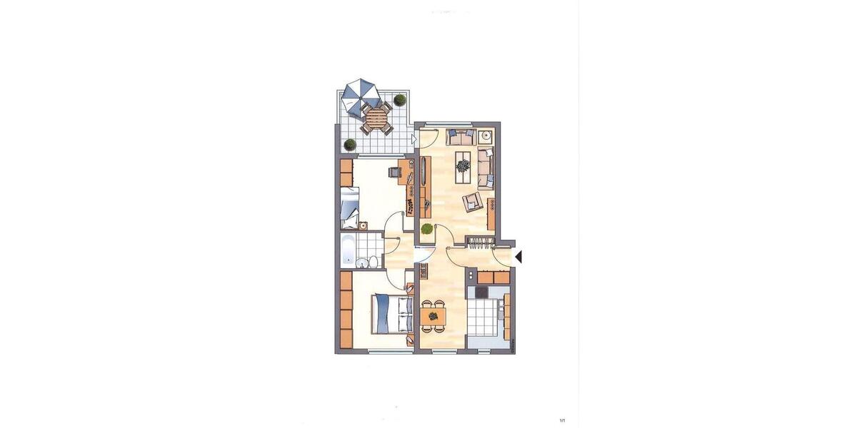 Etagenwohnung Aachen Aachen-Mitte - 3 Zimmer, 70 m&sup2;, 758&euro; | Angebot:26619411