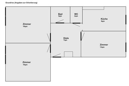 Wohnung Aachen Aachen-Mitte - 3 Zimmer, 65 m&sup2;, 1.050&euro; | Angebot:25892837