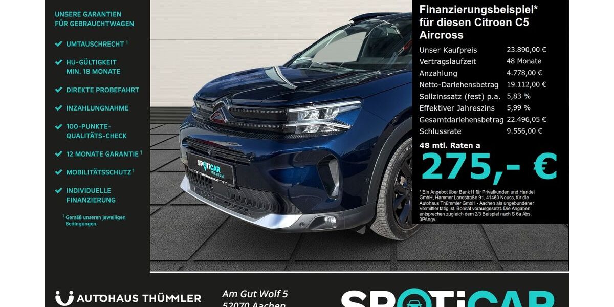 Citroen C5 Aircross 57.080 km 21.490 &euro; Aachen 52070