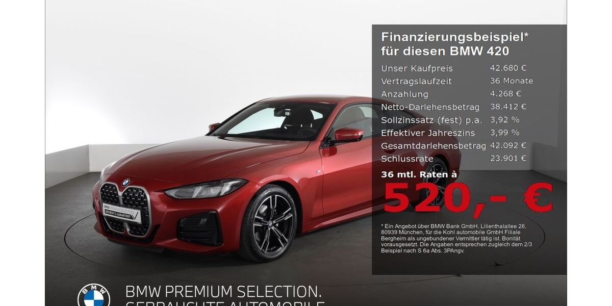 BMW 420 9.918 km 42.680 &euro; Bergheim 50126