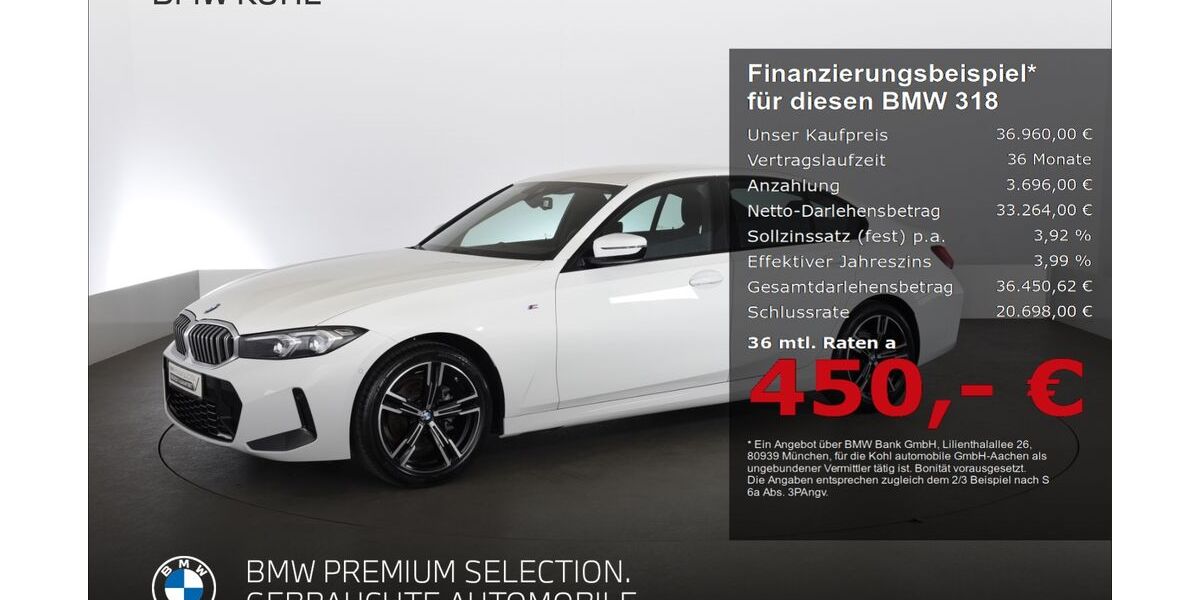 BMW 318 9.697 km 36.960 &euro; Aachen 52078