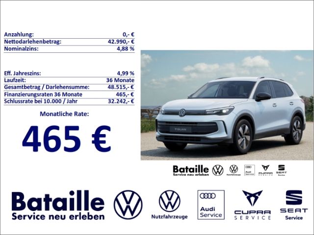 VW Tiguan 2.900 km 42.990 &euro; Jülich 52428