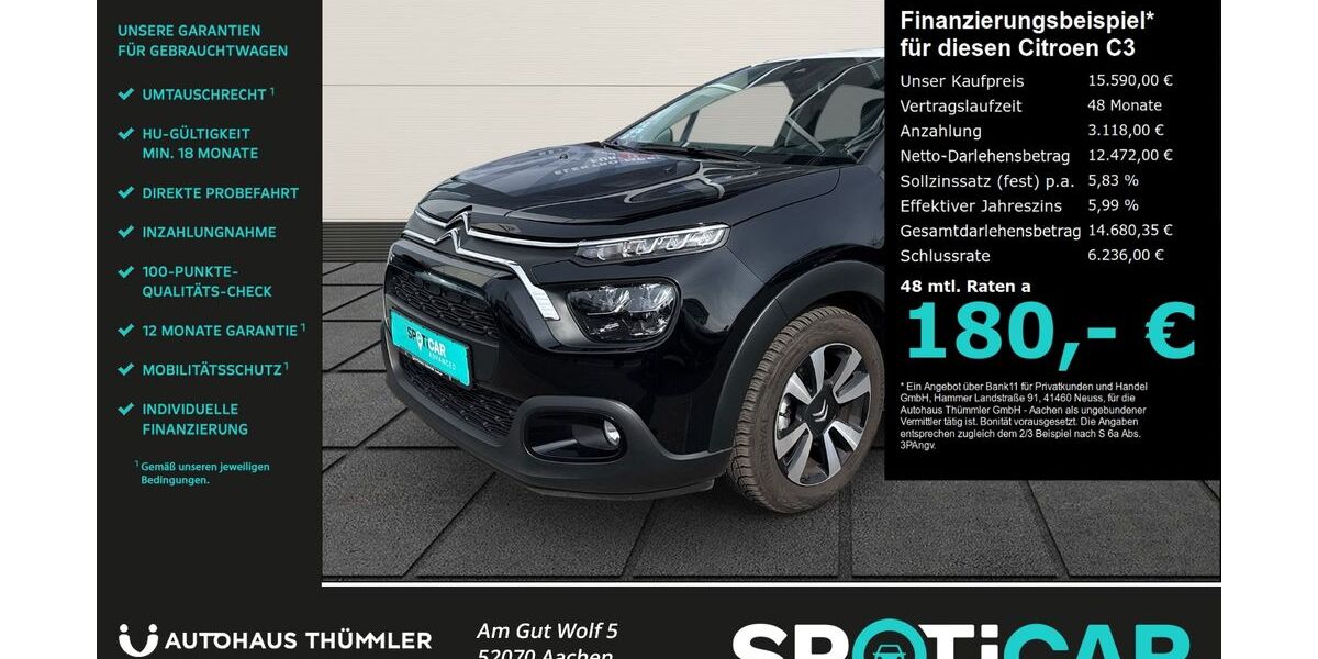 Citroen C3 5.345 km 15.590 &euro; Aachen 52070