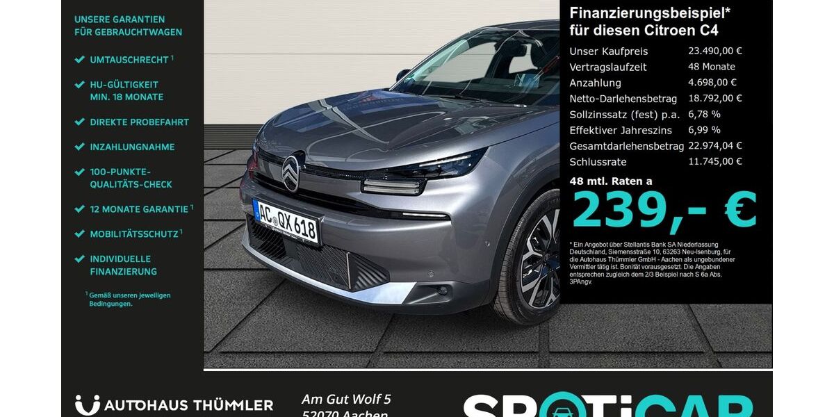 Citroen C4 14.990 km 23.490 &euro; Aachen 52070
