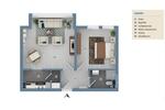 Etagenwohnung Bergheim - 2 Zimmer, 52 m&sup2;, 950&euro; | Angebot:26616643