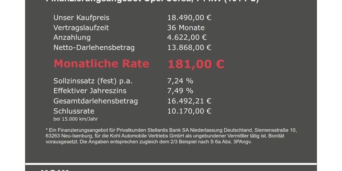 Opel Corsa 25.900 km 18.490 &euro; Aachen 52078