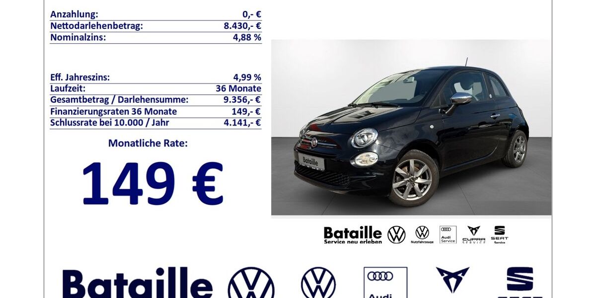 Fiat 500 57.269 km 8.430 &euro; Jülich 52428