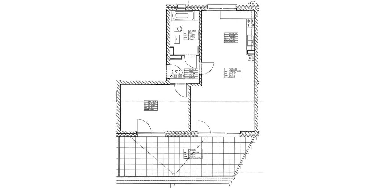 Dachgeschoßwohnung Aachen Eilendorf - 2 Zimmer, 70 m&sup2;, 300.000&euro; | Angebot:25457048