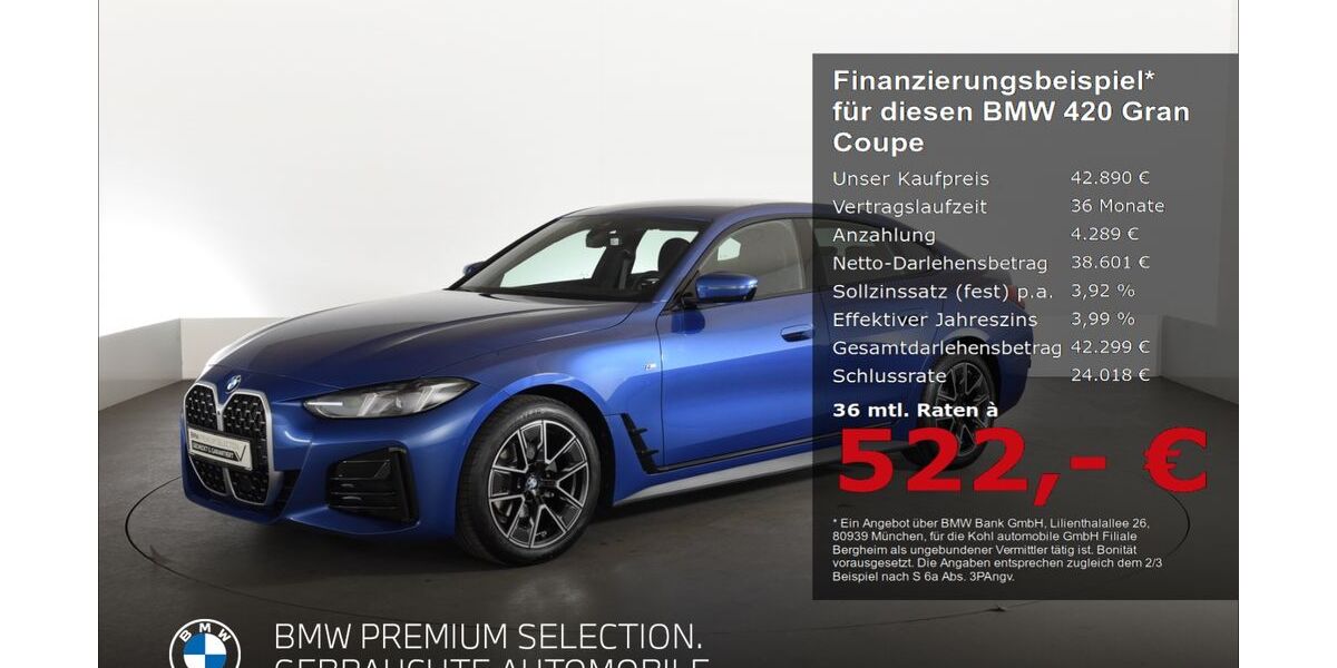 BMW 420 Gran Coupé 16.704 km 42.220 &euro; Bergheim 50126